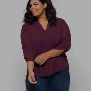 Warren Split Neck Blouse